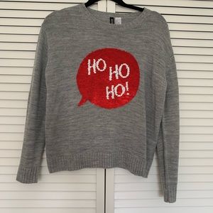 Sweater with sparkle reversible sequins